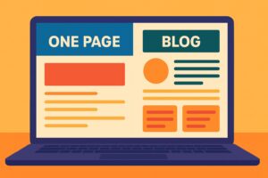 Strona one page a blog SEO